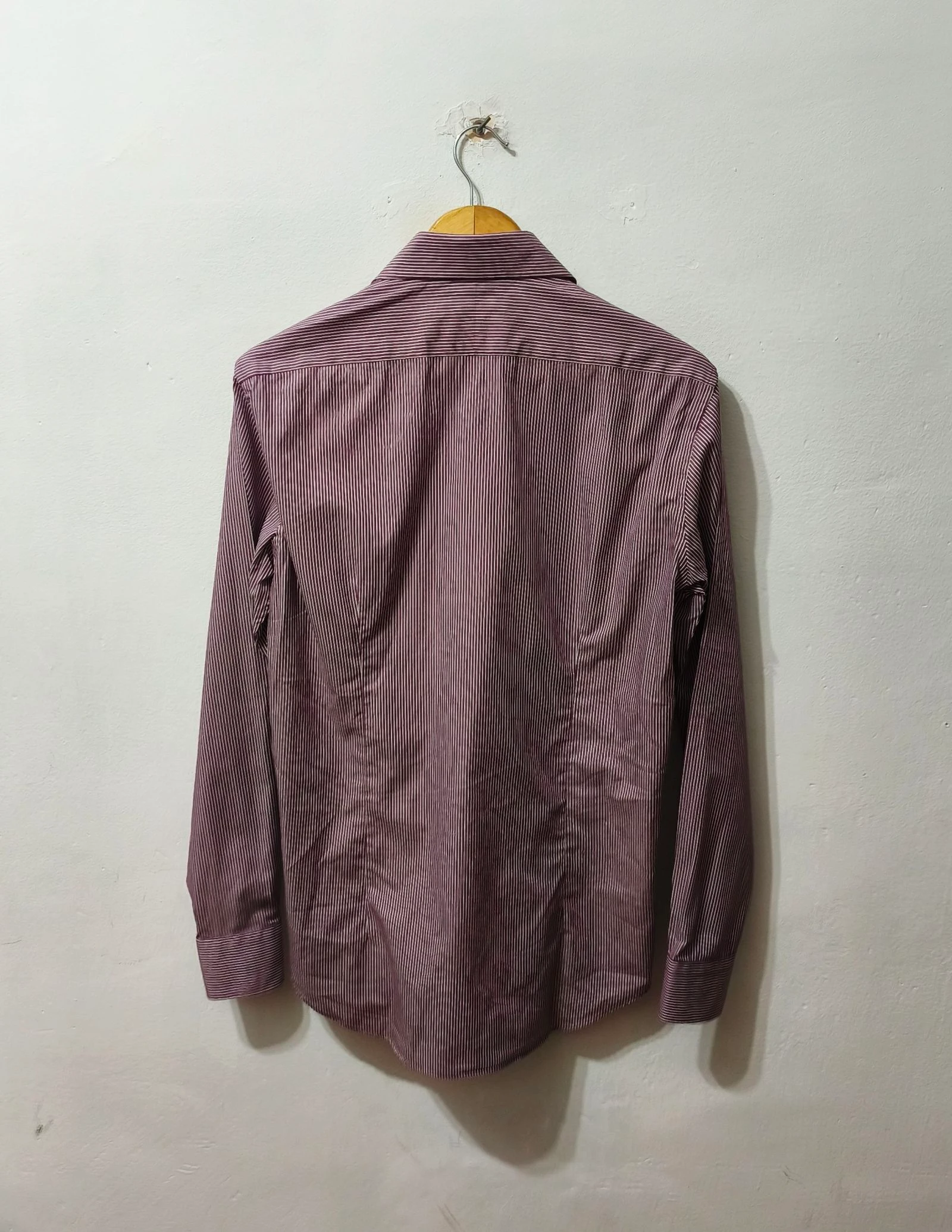 Fitted striped shirt lilac and white Tommy Hilfiger men Size 39 – photo 2